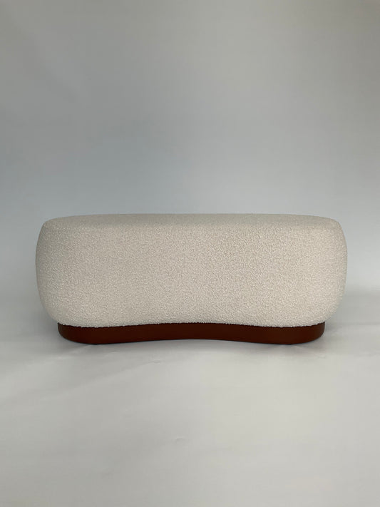 SENADA Ottoman | Ovis Ivory Colour | Victoria Upholstery Interiors