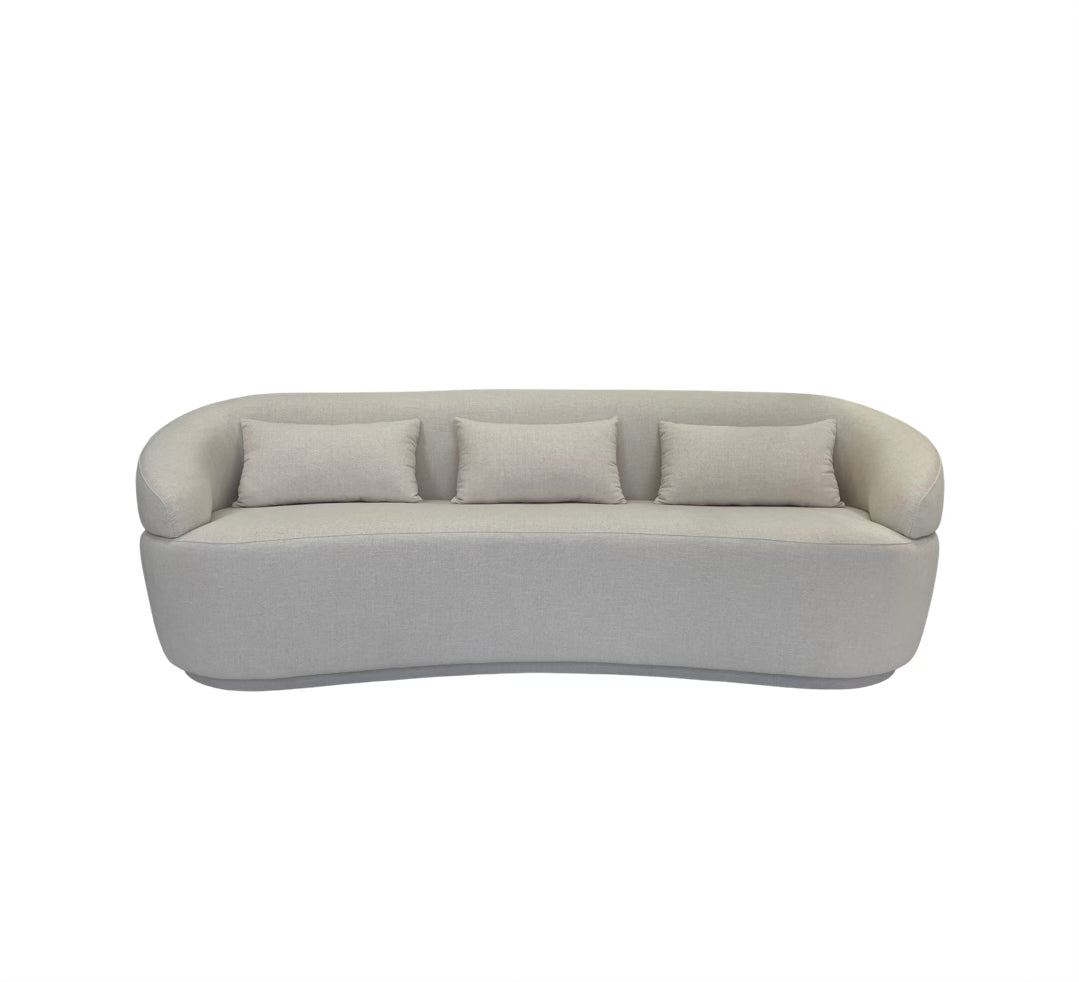 EDEN | Grey Curve Sofa Lounge | Victoria Upholstery Interiors